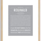 Reginald | Name Art Print