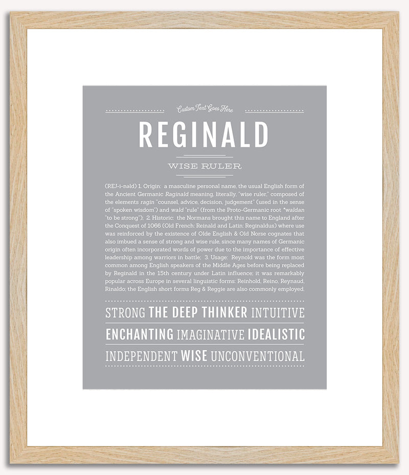 Reginald | Name Art Print