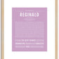 Reginald | Name Art Print