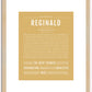 Reginald | Name Art Print