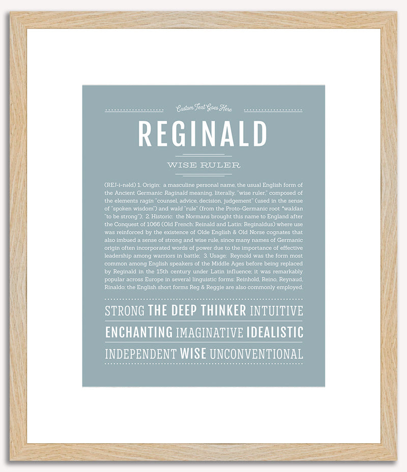 Reginald | Name Art Print