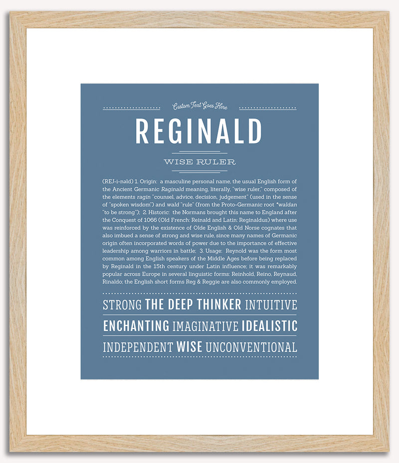 Reginald | Name Art Print