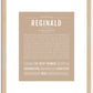 Reginald | Name Art Print