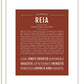 Reia | Name Art Print