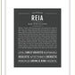 Reia | Name Art Print