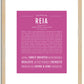 Reia | Name Art Print