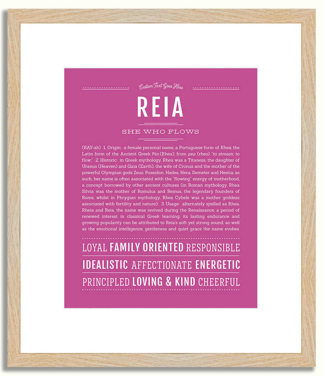 Reia | Name Art Print