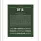 Reia | Name Art Print