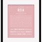 Reia | Name Art Print