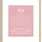 Reia | Name Art Print