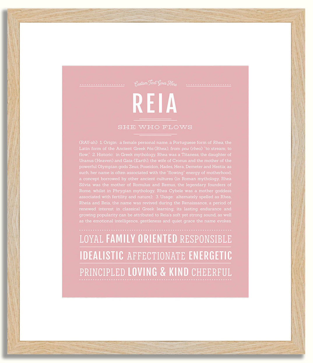 Reia | Name Art Print