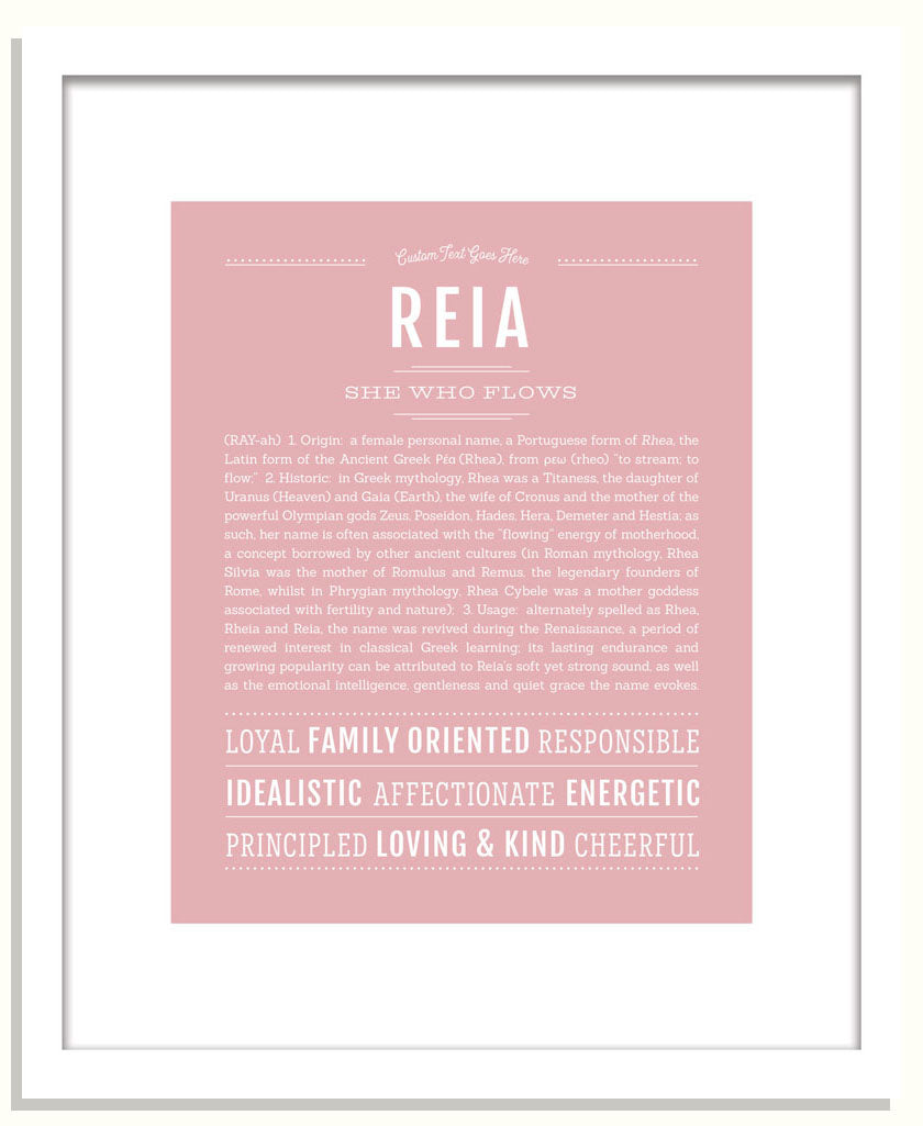 Reia | Name Art Print