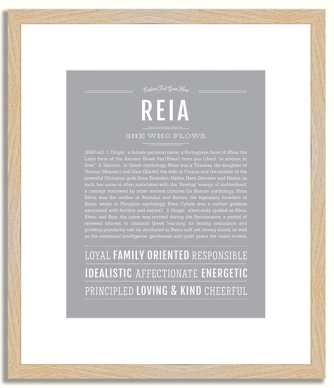 Reia | Name Art Print