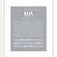 Reia | Name Art Print