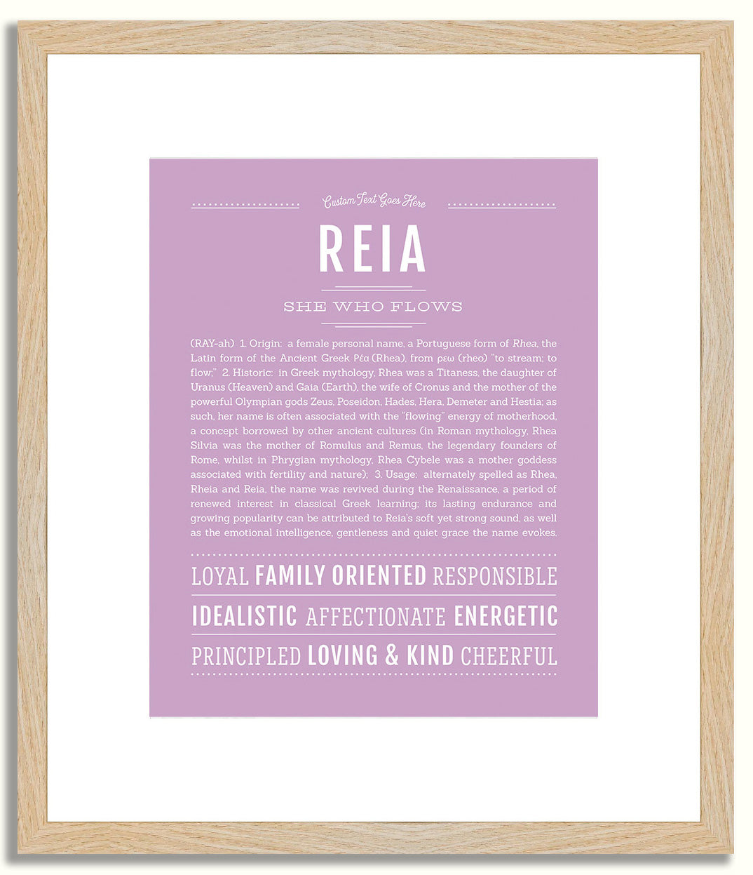 Reia | Name Art Print