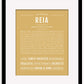 Reia | Name Art Print
