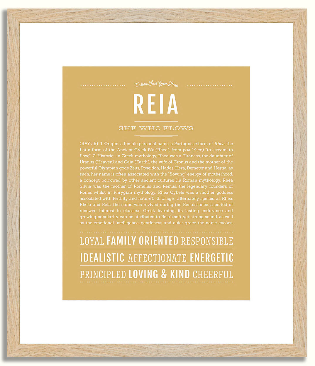 Reia | Name Art Print