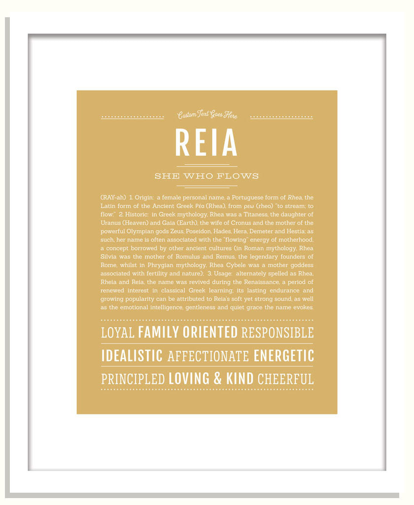 Reia | Name Art Print