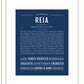 Reia | Name Art Print