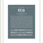 Reia | Name Art Print