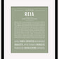 Reia | Name Art Print