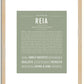 Reia | Name Art Print