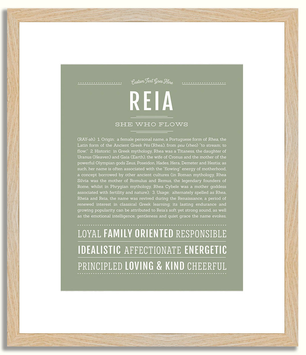 Reia | Name Art Print