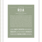 Reia | Name Art Print