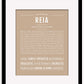 Reia | Name Art Print