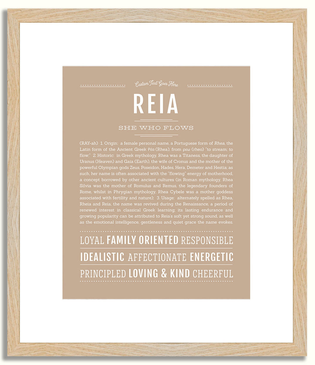 Reia | Name Art Print