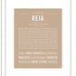 Reia | Name Art Print