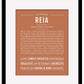 Reia | Name Art Print