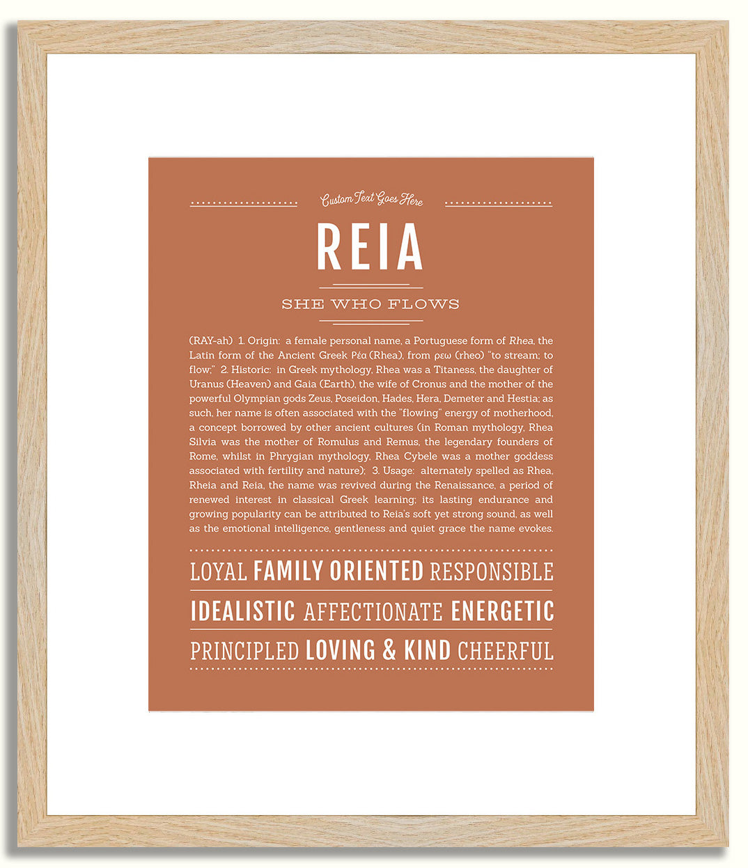 Reia | Name Art Print