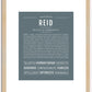 Reid (male) | Name Art Print