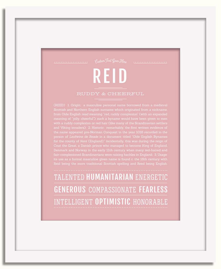 Frame Options | Dusty Rose | White Frame, Matted