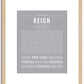 Reign (male) | Name Art Print