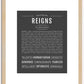 Reigns | Name Art Print