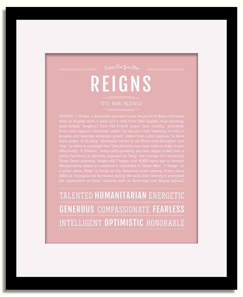 Frame Options | Dusty Rose | Black Frame, Matted