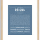 Reigns | Name Art Print