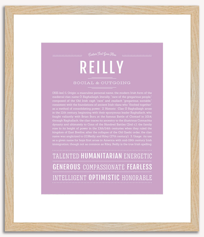 Reilly (male) | Name Art Print