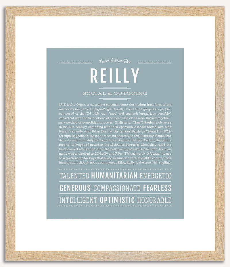 Reilly (male) | Name Art Print