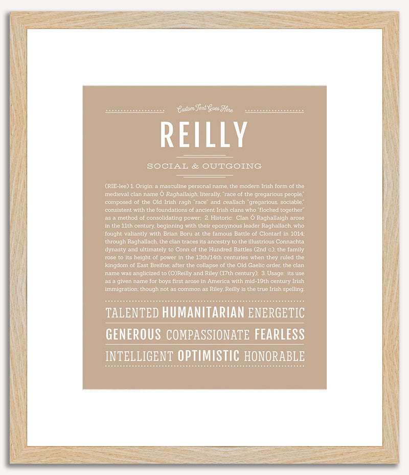 Reilly (male) | Name Art Print