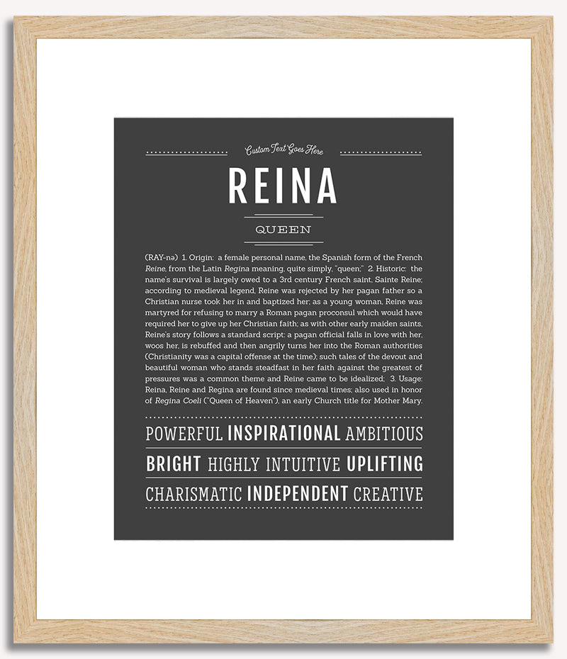 Reina | Name Art Print