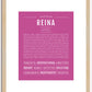 Reina | Name Art Print