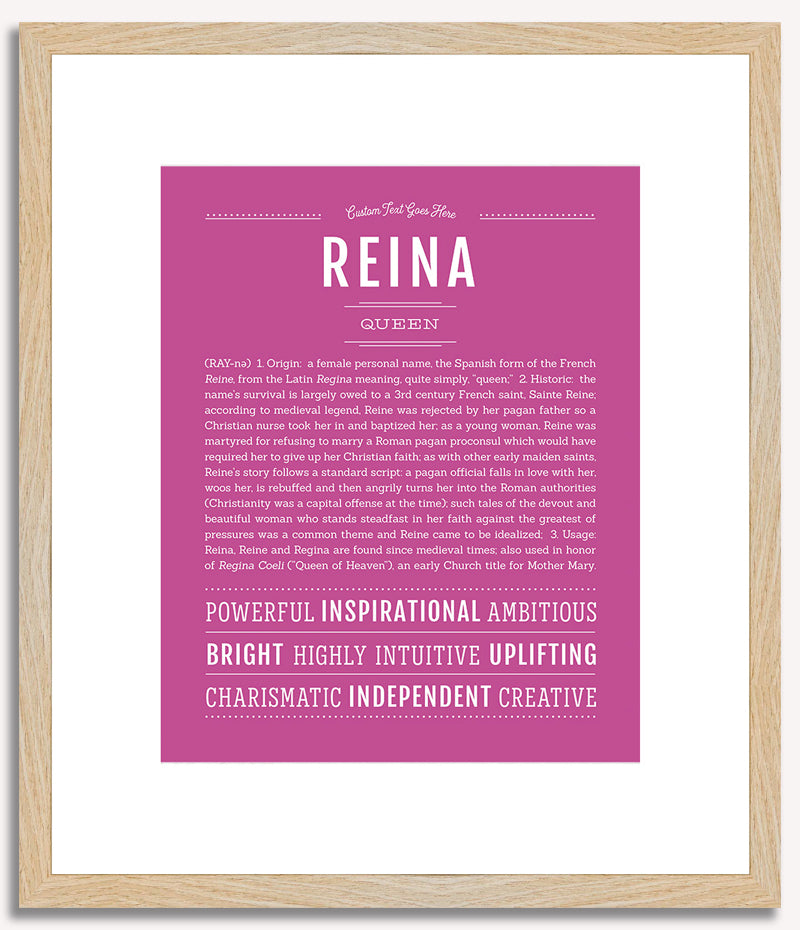 Reina | Name Art Print