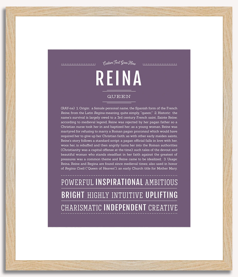 Reina | Name Art Print