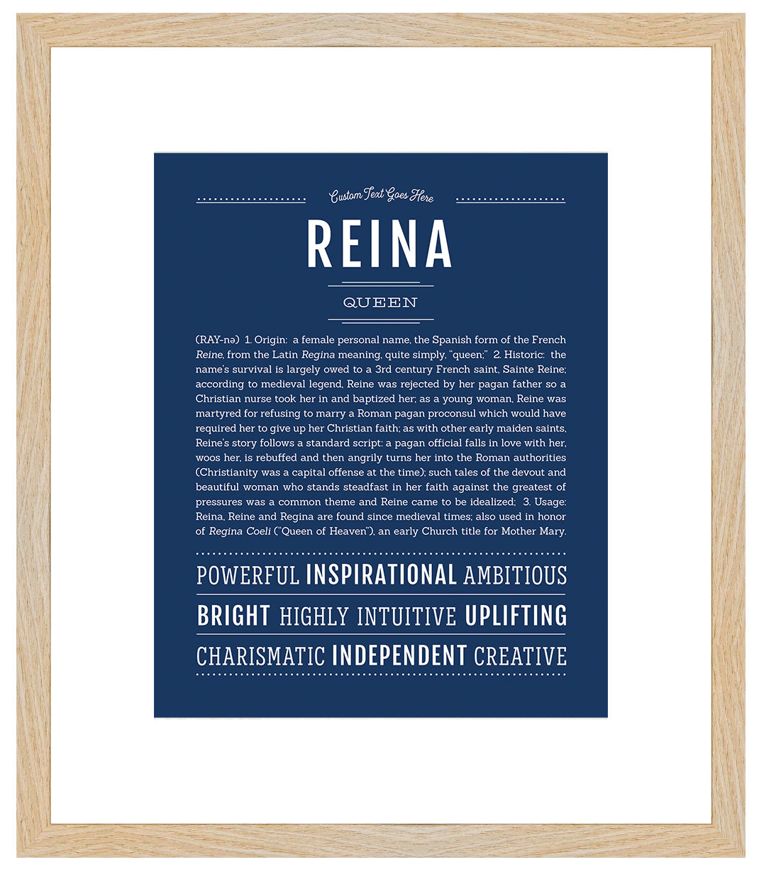 Reina | Name Art Print