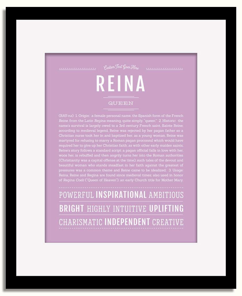 Frame Options | Lilac | Black Frame, Matted