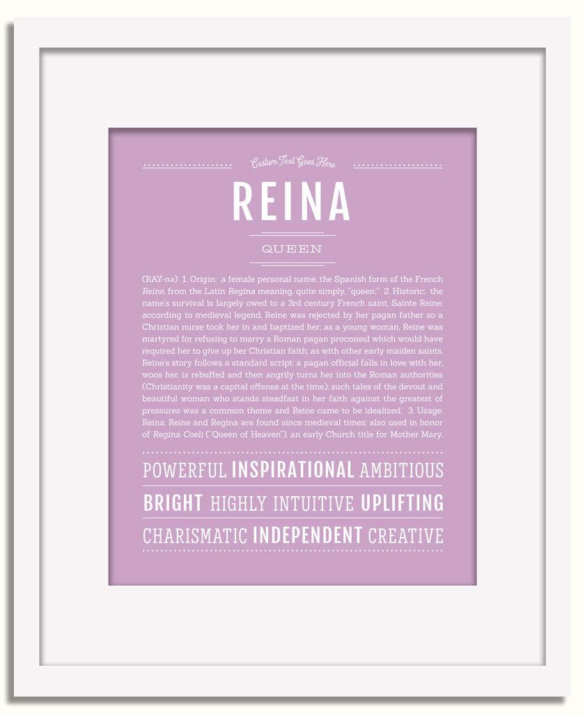 Frame Options | Lilac | White Frame, Matted