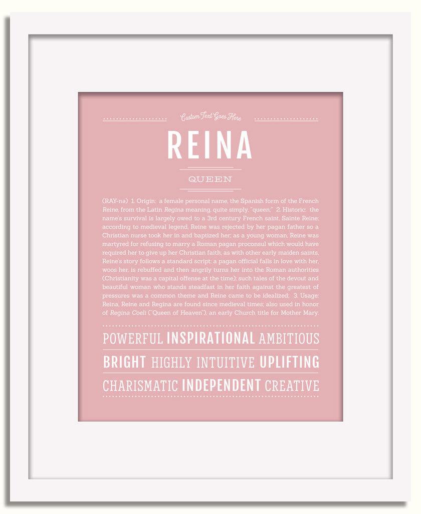 Frame Options | Dusty Rose | White Frame, Matted